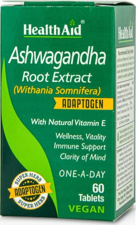 Health Aid Ashwagandha Root Extract 60 vegan tabs
