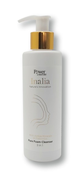 Power of Nature Inalia Pure Foam Cleanser 3 in 1 Κρεμώδης Αφρός Καθαρισμού 200 ml