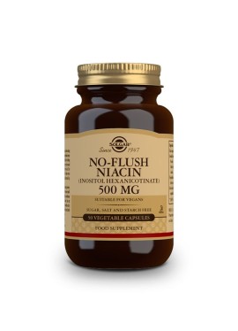 Solgar No-Flush Niacin (B3) 500 mg Inositol Hexanicotinate 50 veg.caps