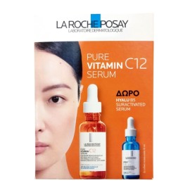 La Roche-Posay Promo Pure Vitamin C12 Serum 30ml & Hyalu B5 Serum 10ml