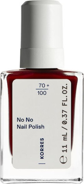 Korres No No Gloss Βερνίκι Νυχιών Μακράς Διαρκείας 57 Wine Red 11ml