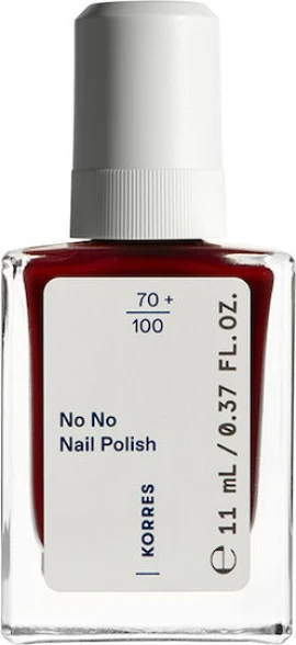 Korres No No Gloss Βερνίκι Νυχιών Μακράς Διαρκείας 57 Wine Red 11ml