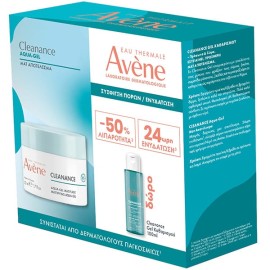 Avène Cleanance Mattifying Aqua-Gel 50ml Promo Pack με Δώρο Gel Καθ...