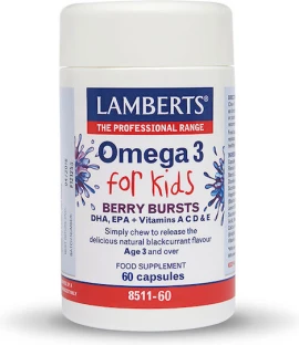 Lamberts Omega 3 for Kids Berry Bursts 60caps