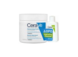 CeraVe - Moisturizing Cream Ενυδατική Κρέμα Προσώπου & Σώματος (454gr) & ΔΩΡΟ Hydrating Cleanser Κρέμα Καθαρισμού (20ml)