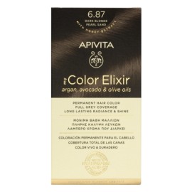 Apivita My Color Elixir Βαφή Μαλλιών 6.87 Ξανθό Σκούρο Περλέ Μπεζ