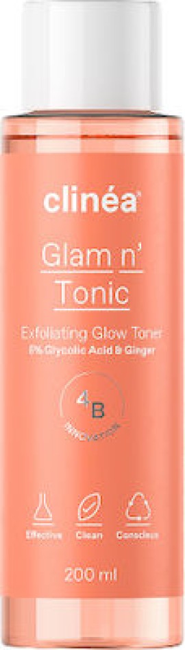 Clinéa Glam n Tonic Exfoliating Toning Lotion 200 ml