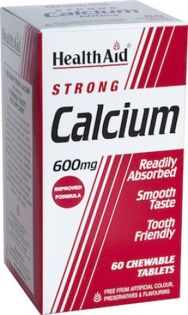 Health Aid Calcium Strong 600 mg 60 chewable tabs