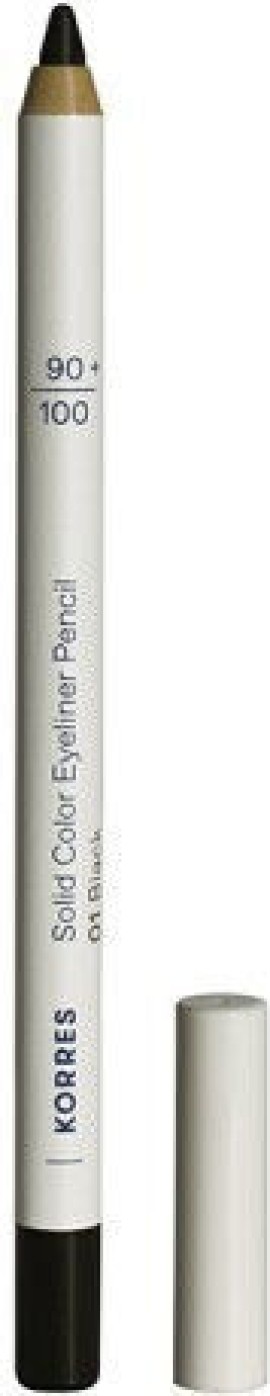Korres Solid Color Eyeliner Pencil Μολύβι Ματιών 01 Black 1.2g