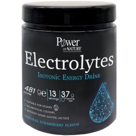 Power Health Sport Series Electrolytes Strawberry, Συμπλήρωμα Διατροφής Με Ηλεκτρολύτες Με Γεύση Φράουλα 481gr