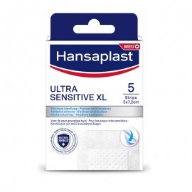 Hansaplast Αποστειρωμένα Αυτοκόλλητα Επιθέματα Ultra Sensitive XL 5x7.2cm 5τμχ