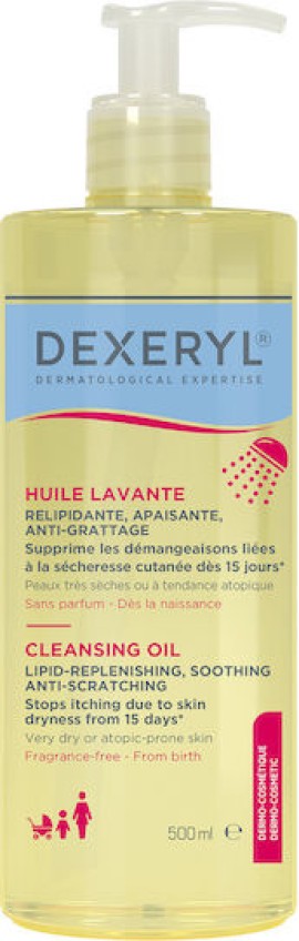 Dexeryl Cleansing Oil Έλαιο Καθαρισμού για το Πολύ Ξηρό Δέρμα με Τά...