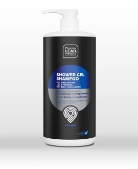 Pharmalead Men’s Αφρόλουτρο σε Gel για Άνδρες για Μαλλιά , Πρόσωπο & Σώμα 1000ml