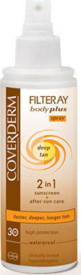 Coverderm Filteray Body Plus Deep Tan Spray SPF30 100ml