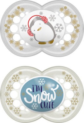 Mam Silicone Pacifier Winterfun 6-16m Im Snow Cute 2pcs