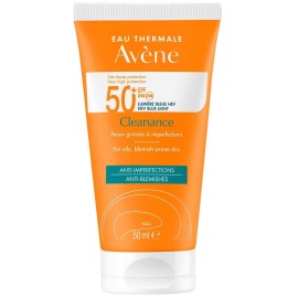 Avene Cleanance Solaire Face Sunscreen For Sensitive Oily Skin With Blemishes SPF 50+ 50ml