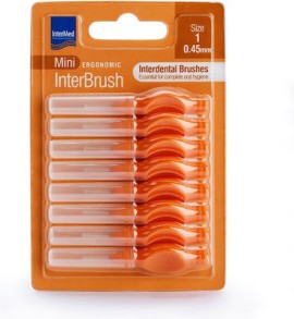 Intermed Ergonomic InterBrush Mini Size 1 Interdental Brushes Porcelain 8pcs.