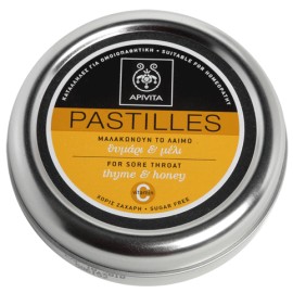 Apivita Pastilles Thyme & Honey 45 gr