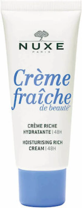 Nuxe Creme Fraiche De Beaute Moisturising Rich Cream 48ωρη Ενυδατική Κρέμα Προσώπου Πλούσιας Υφής για Ξηρές Επιδερμίδες 30ml