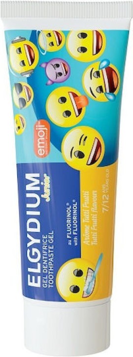 Elgydium Junior Toothpaste Gel Emoji Tutti Frutti Flavour 50 ml