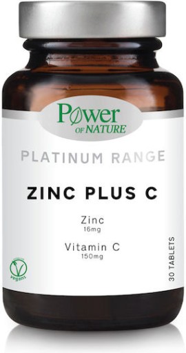 Power of Nature Platinum Range Zinc Plus C 30 δισκία
