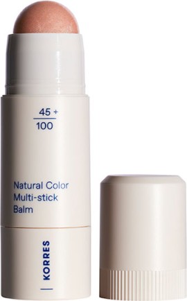 Korres Natural Collor Multi Stick Balm Πολυχρηστικό Stick για Χείλη & Μάγουλα 02 Glass Peach 4.5g