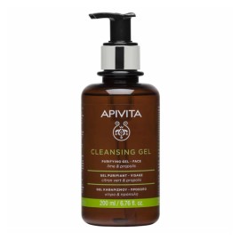 Apivita Purifying Gel Καθαρισμού λιπαρές-μικτές πρόπολη & lime 200 ml