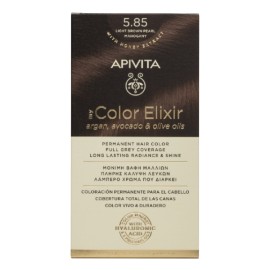 Apivita My Color Elixir 5.85 Hair Dye Light Brown Pearl Mahogany