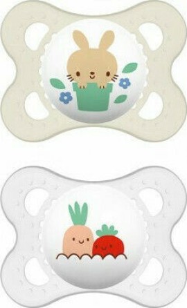 Mam Original Orthodontic Silicone Pacifier 2-6m 2pcs