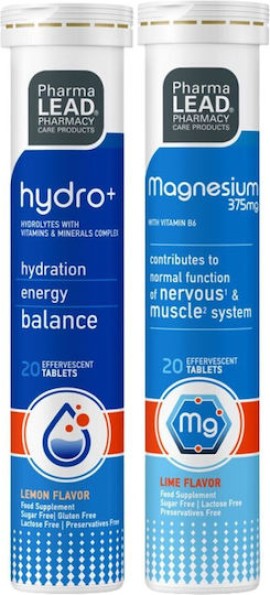 PharmaLead Hydro+ Ηλεκτρολύτες & Βιταμίνες 20 αναβρ. δισκία + Magne...