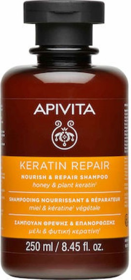 Apivita Keratin Repair Nourish & Repair Shampoo With Honey & Plant Keratin 250ml