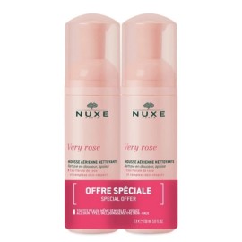 Nuxe Very Rose Ελαφρύς Αφρός Καθαρισμού Ειδική Προσφορά 2 x 150 ml