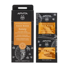 Apivita Express Beauty Face mask Honey Moisturizing & Nourishing 2 x 8 ml