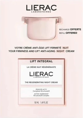 Lierac Promo Set Lift Integral The Regenerating Night Cream Αναδομητική Κρέμα Νύχτας 50ml + Δώρο Free Refill 50ml