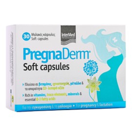 Intermed Pregnaderm Soft Capsules για την Εγκυμοσύνη & τη Γαλουχία 30 caps