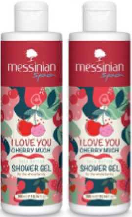 Messinian Spa Promo I Love You Cherry Much Shea Butter Shower Gel 2x300ml