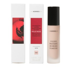 Korres Wild Rose Brightening Foundation SPF15 WRF1 Liquid make-up 30ml