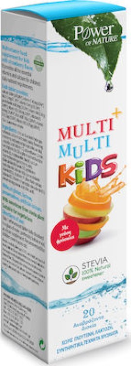 Power of Nature Multi+ Multi Kids Stevia 20 eff tabs