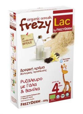 Frezylac Organic Cereals Ρυζάλευρο µε Γάλα 200 gr