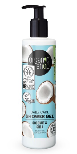 Natura Siberica-Organic Shop Καθημερινό Αφρόλουτρο,Καρύδα & Βούτυρο Καριτέ 280ml