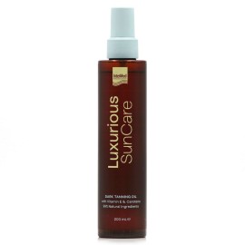 Intermed Luxurious Sun Care Dark Tanning Oil Ξηρό Λάδι για Γρήγορο Μαύρισμα 200 ml