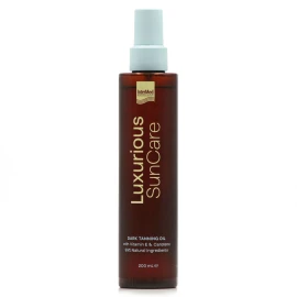 Intermed Luxurious Sun Care Dark Tanning Oil Ξηρό Λάδι για Γρήγορο Μαύρισμα 200 ml