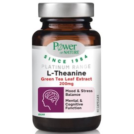 Power of Nature Platinum Range L-Theanine 200mg 60 Κάψουλες