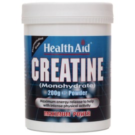 Health Aid Creatine Monohydrate 200g – Μονοϋδρική Κρεατίνη σε Σκόνη...