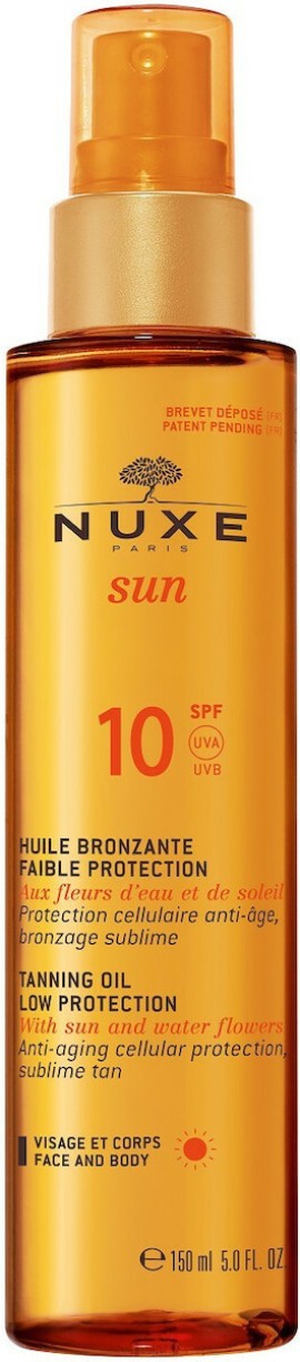 Nuxe Sun Huile Bronzante SPF10 150 ml