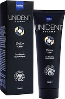 Unident Pharma Detox Care, Whitening Toothpaste with Activated Carbon - 75ml