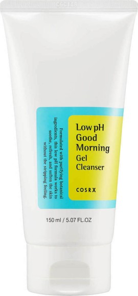 Cosrx Low pH Good Morning Gel Cleanser Για καθαρό, μεταξένιο και λαμπερό πρόσωπο 150ml
