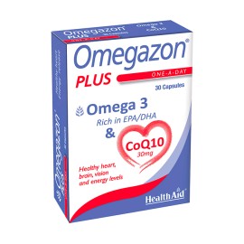 Health Aid Omegazon Plus Omega & CoQ10 30 caps
