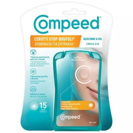 Compeed Spot Patch Conceal & Go Patches for Pimples 15 pcs