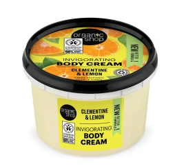 Organic Shop Invigorating Body Cream Clementine and Lemon Ενυδατική Κρέμα Σώματος 250ml.